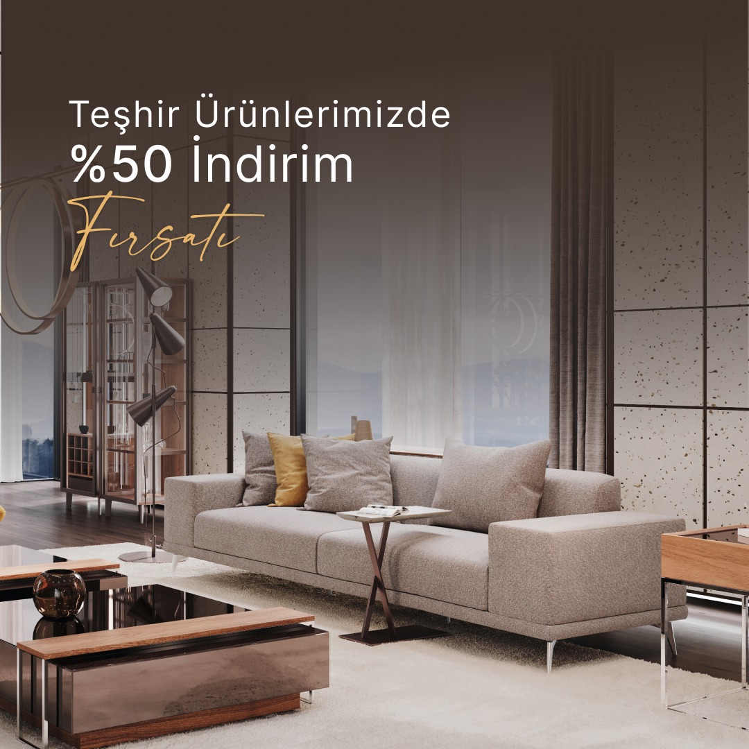 Fuga Mobilya Teşhir Ürünlerinde Yüzde 50 İndirim